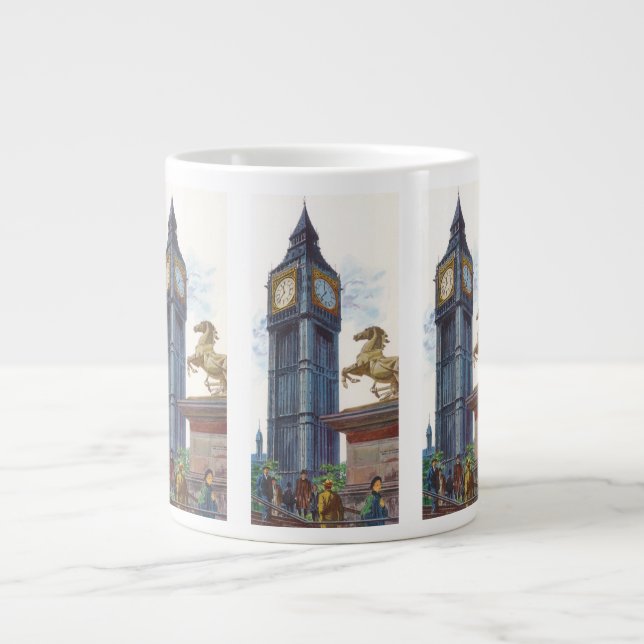 Caneca De Café Grande Torre do Relógio Big Ben no Palácio de Westminster (Frente)