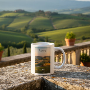 Caneca De Café Grande Toscana Itália Paisagem Cênica