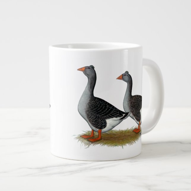 Caneca De Café Grande Toulouse Geese Tufted (Frente Esquerda)