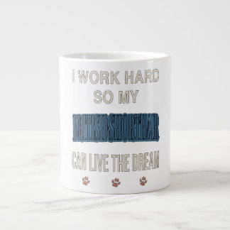 Caneca De Café Grande Trabalho Duro Para Que Meu British Shorthair Viva