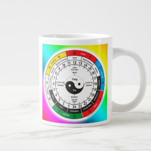 Caneca De Café Grande Tradicional Chinês Medicine Body Clock Classic Ro