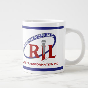 CANECA DE CAFÉ GRANDE TRANSFORMAR PARA O LOGOTIPO RJL DE GRANDE QUALIDAD