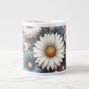 Caneca De Café Grande Transforme o seu espaço com uma margarida elegante
