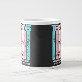 Caneca De Café Grande Transgênero. Sua Opinião Não É Necessária.
