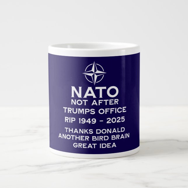 Caneca De Café Grande Tratado do Atlântico Norte (Frente)
