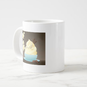 Caneca De Café Grande Tratamento de Sorvetes