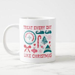 Caneca De Café Grande Tratar Todos Os Dias Como O Natal