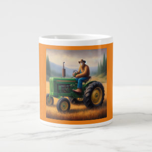 Caneca De Café Grande Trator de Pé Grande