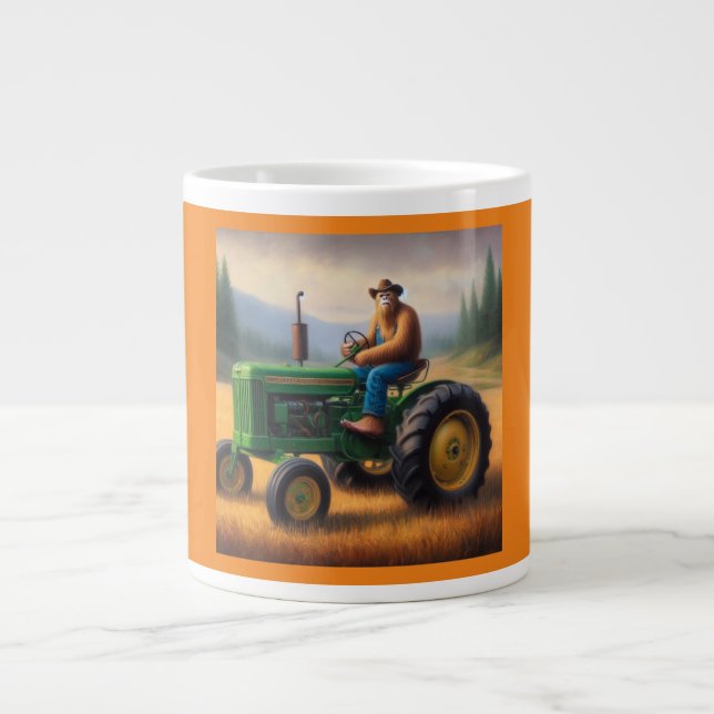 Caneca De Café Grande Trator de Pé Grande (Frente)