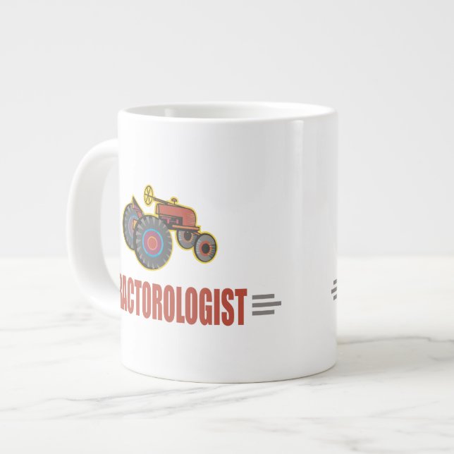 Caneca De Café Grande Trator engraçado (Frente Esquerda)