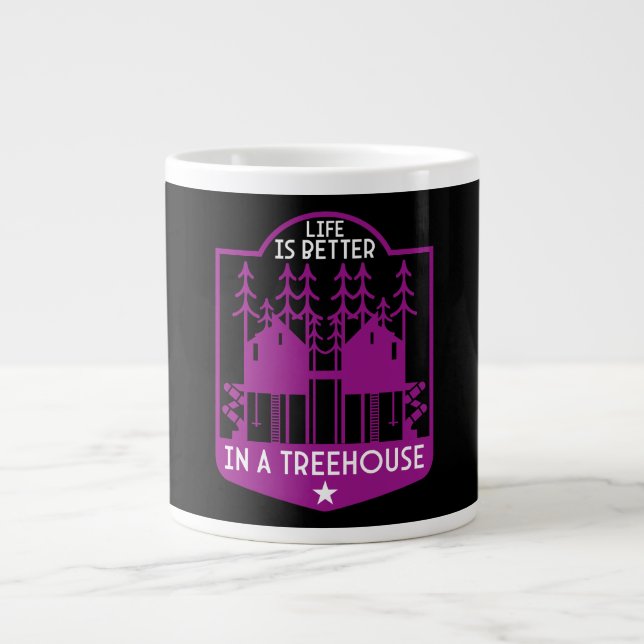 Caneca De Café Grande Treehouse (Frente)