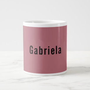 Caneca De Café Grande Trendência Profissional de Cor Dourada com rosa