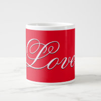 Trendy Love Calliografia Script Red