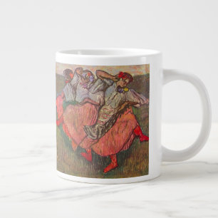 Caneca De Café Grande Três dançarinos russos por Edgar Degas
