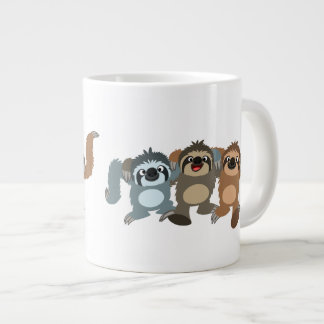 Caneca De Café Grande Três Largas de Cartoon Bonitas