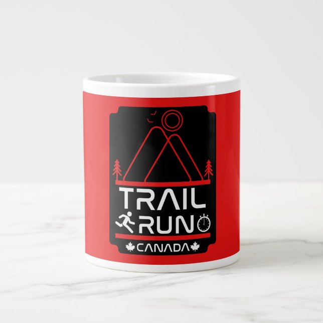 Caneca De Café Grande Trilha no Canadá (Frente)