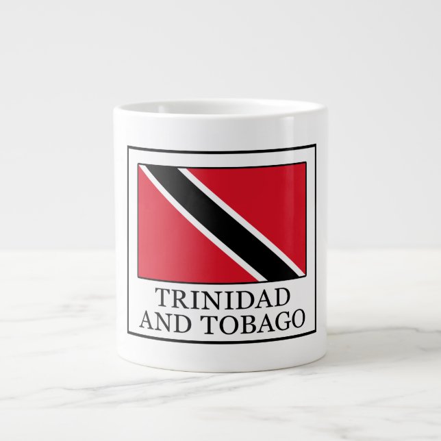 Caneca De Café Grande Trinidade e Tobago (Frente)
