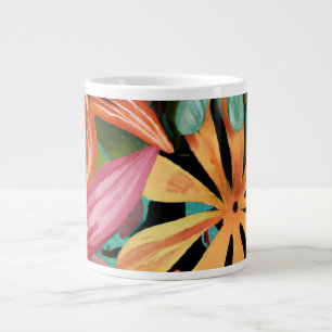 Caneca De Café Grande tropical/havaiano/floral/floral