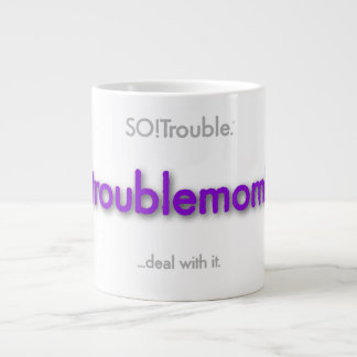 Caneca De Café Grande troublemom! - roxo