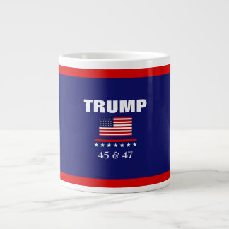 CANECA DE CAFÉ GRANDE TRUMP MELHOR PRESIDENTE DE 45 E 47 JUMBO COFFEE MU