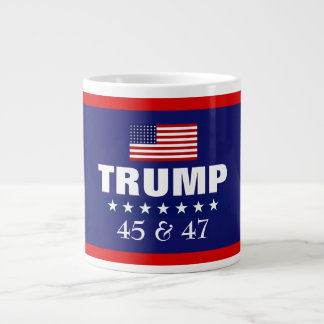 CANECA DE CAFÉ GRANDE TRUMP MELHOR PRESIDENTE DE TODOS OS TEMPOS 45 & 47