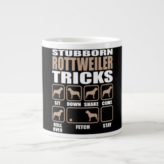 Caneca De Café Grande Truques rottweiler entubados design