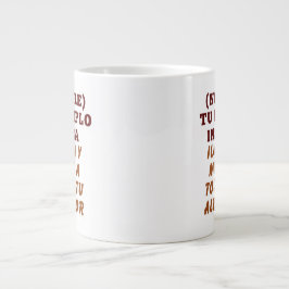 CANECA DE CAFÉ GRANDE TU EJEMPLO INSPIRA REGALO PERSONALIZADO (NOMBRE)