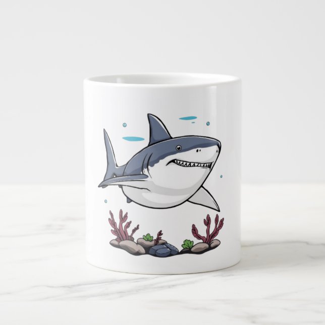 Caneca De Café Grande Tubarão (Frente)
