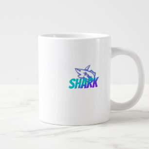Caneca De Café Grande Tubarão Design de Predador Ocenico Ousado para A