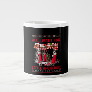 Caneca De Café Grande Tudo O Que Quero É Beagle E Café Em Evento De Nata