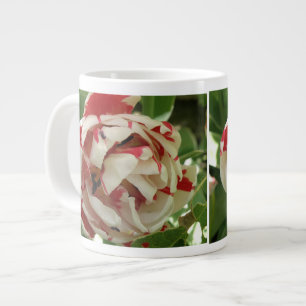 Caneca De Café Grande Tulipas brancas e rosa