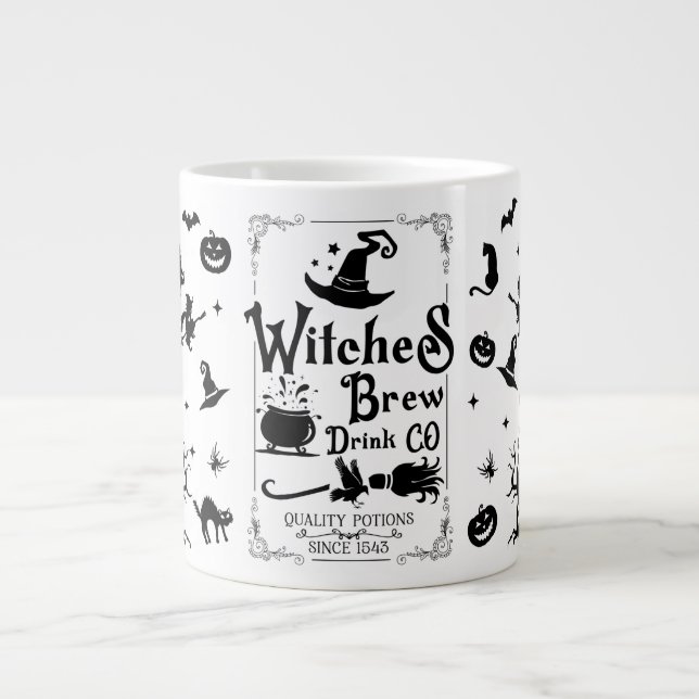 Caneca De Café Grande Tumba das bruxas (Frente)