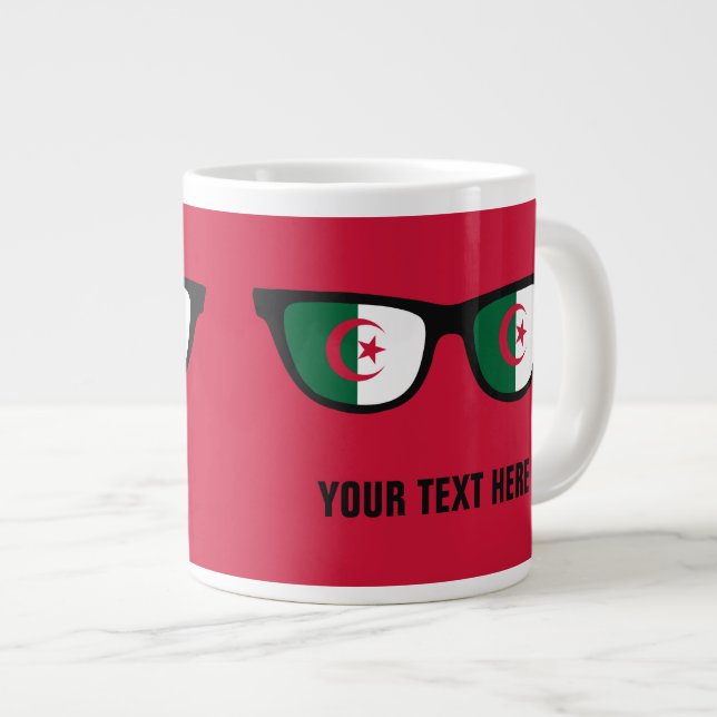 Caneca De Café Grande Túmulos personalizados de Sombras Argelinas (Frente Esquerda)