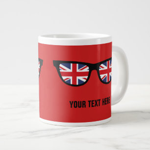Caneca De Café Grande Túmulos personalizados do British Shades