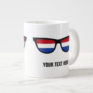 Caneca De Café Grande Túmulos personalizados do Dutch Shades