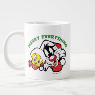 Caneca De Café Grande TWEETY™ & SYLVESTER™ "Feliz Tudo"