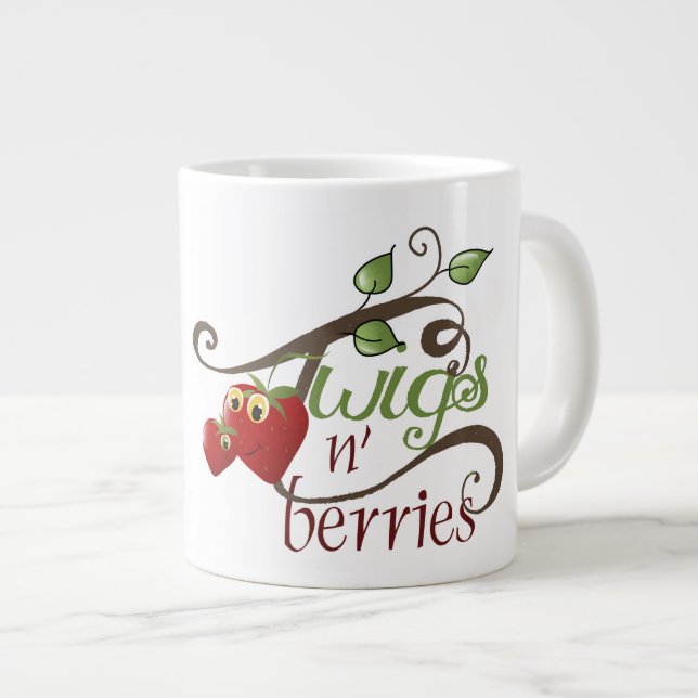 Caneca De Café Grande Twigs - Jumbo Mug (Frente Esquerda)