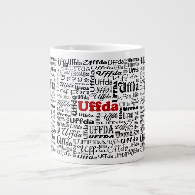 Caneca De Café Grande Uffda Mug (Frente)