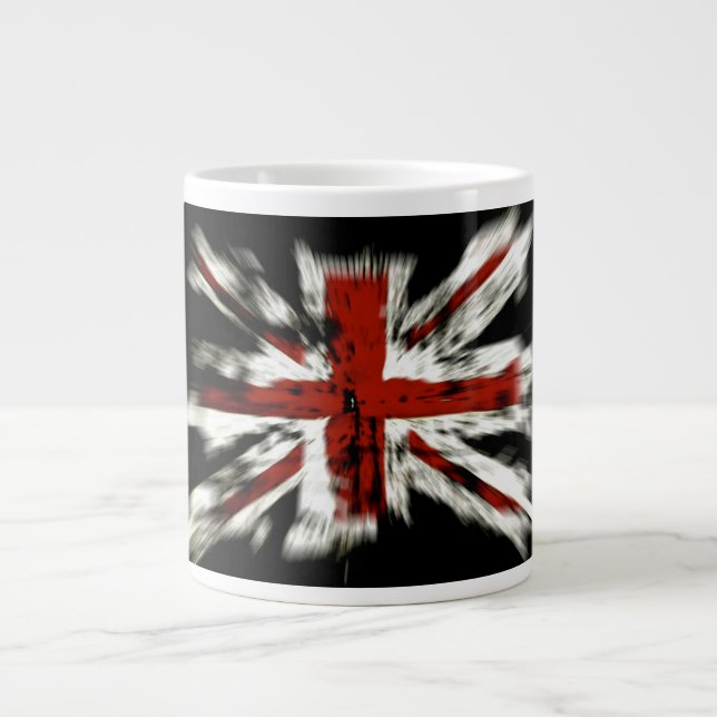 Caneca De Café Grande UK England Flag (Frente)
