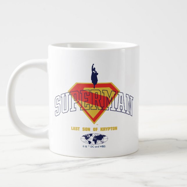 Caneca De Café Grande Último Filho de Krypton Emblem (Esquerda)