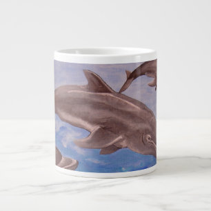 Caneca De Café Grande Um bando de golfinhos picantes