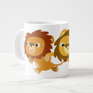 Caneca De Café Grande Um belo cartoon é um jumbo