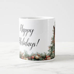 Caneca De Café Grande Um cavalo fofo, o símbolo de Novgorod em 2026