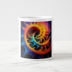 Caneca De Café Grande Um Conjunto de Mandelbrot Muito Confuso