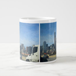 Caneca De Café Grande Um Jumbo Coffee Cupg De Unidade Limpa Chicago