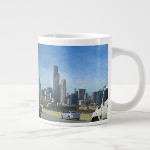 Caneca De Café Grande Um Jumbo Coffee Cupg De Unidade Limpa Chicago