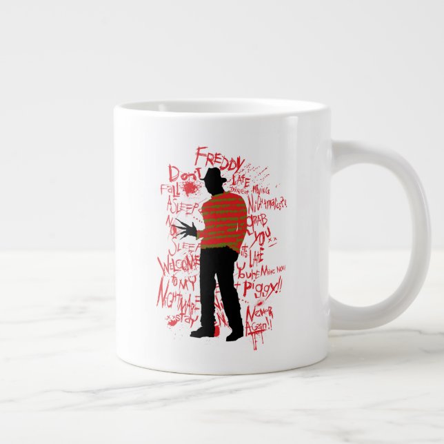 Caneca De Café Grande Um pesadelo na Elm Street | Não adormecer (Direita)