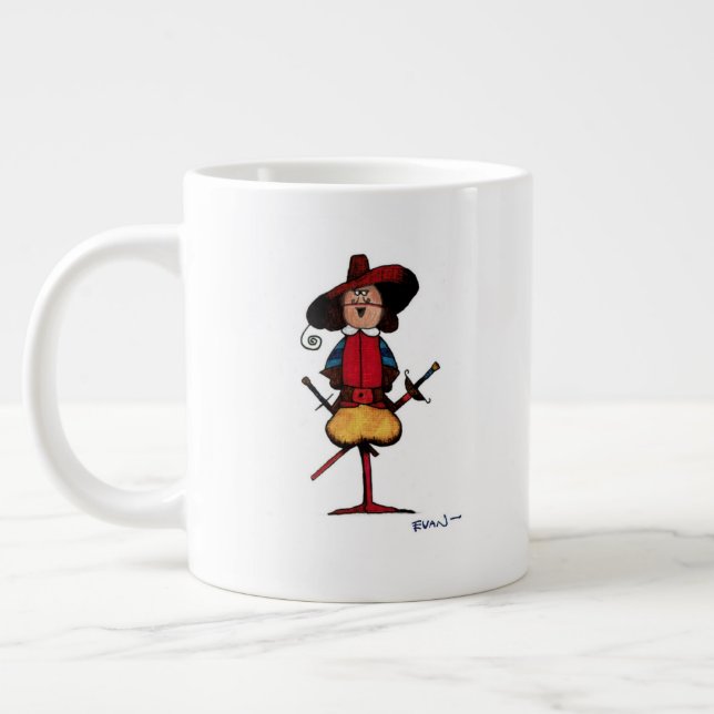 Caneca De Café Grande Um Swashbuckler Rough (Esquerda)