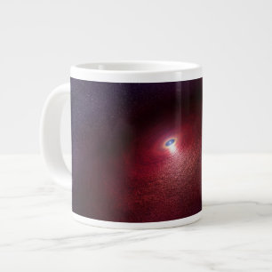 Caneca De Café Grande Uma Estrela Neutrônica Com Um Disco De Poeira Quen
