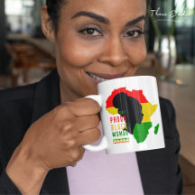 Uma Mulher Negra Orgulhosa Sinalizador do Mês da H